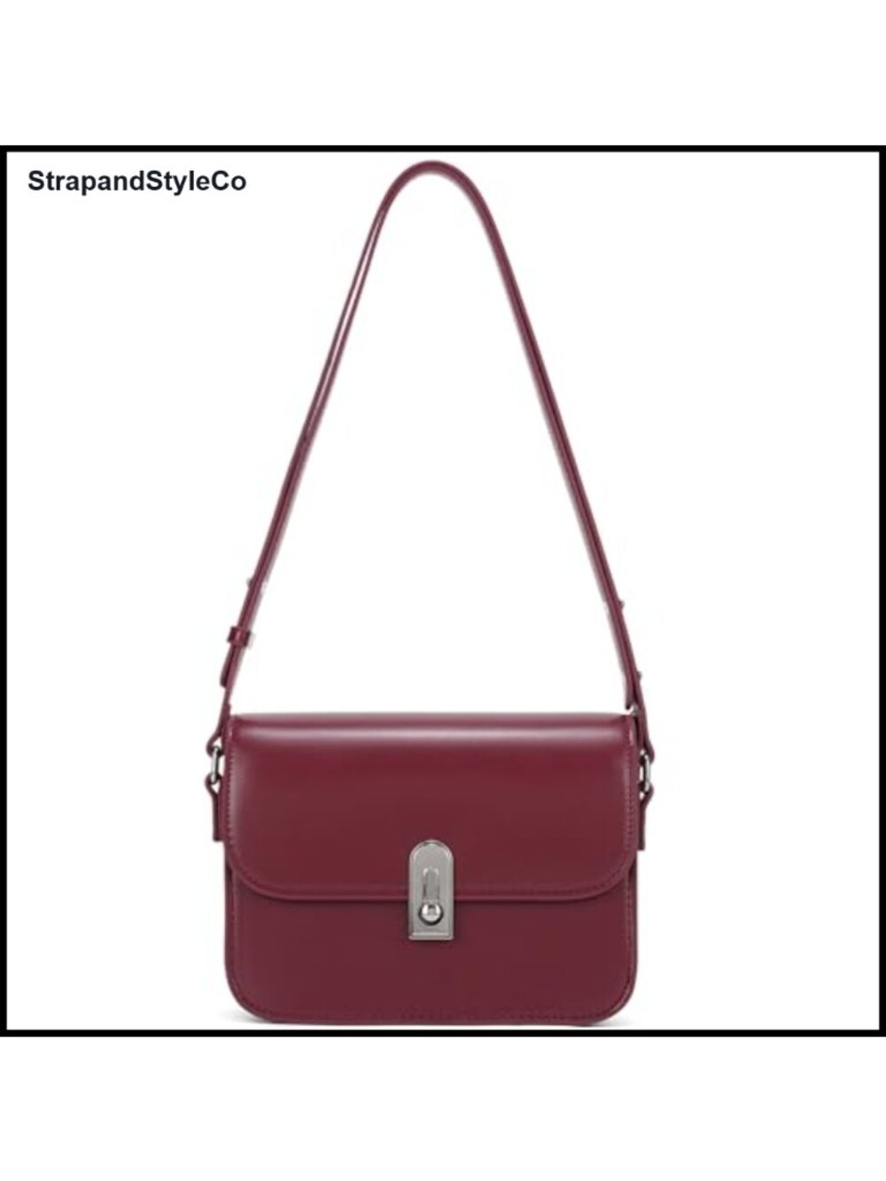 PU Leather Small Crossbody Shoulder Bag Removable Strap